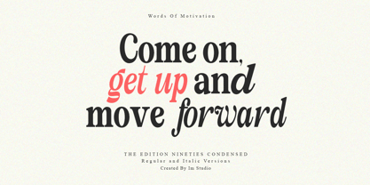 The Edition Nineties Font Poster 5