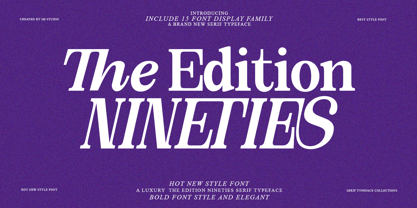 The Edition Nineties Font Poster 1