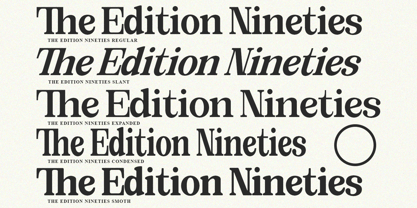 The Edition Nineties Font Poster 3