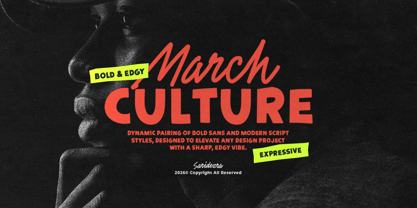 March Culture Font Poster 1