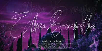 Elkira Bonapasthe Font Poster 1