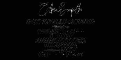 Elkira Bonapasthe Font Poster 6