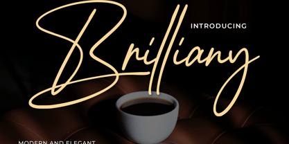 Brilliany Font Poster 1