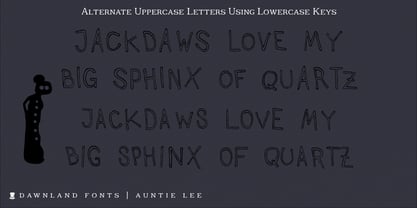 Auntie Lee Font Poster 4