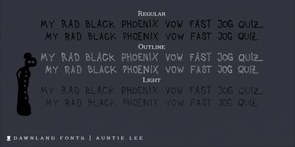Auntie Lee Font Poster 2