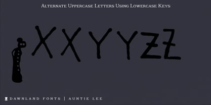 Auntie Lee Font Poster 3