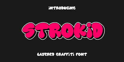 Strokid Graffiti Font Poster 1