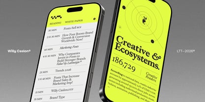 Willy Caslon Font Poster 2