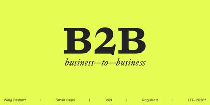 Willy Caslon Font Poster 12