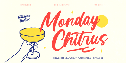 Monday Chitrus Font Poster 1