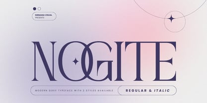 Nogite Modern Font Poster 1