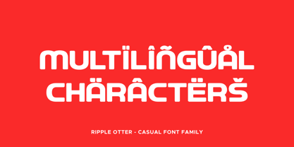 Ripple Otter Font Poster 4