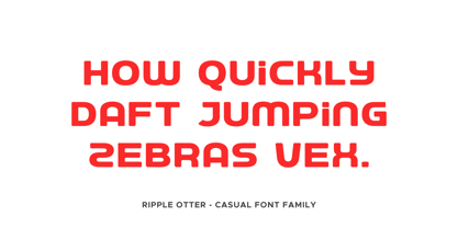 Ripple Otter Font Poster 6