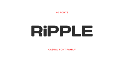 Ripple Otter Font Poster 1
