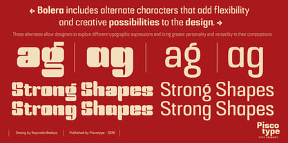 Bolera Font Poster 4