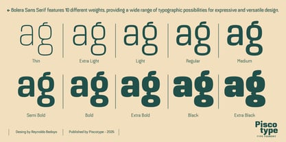 Bolera Font Poster 3