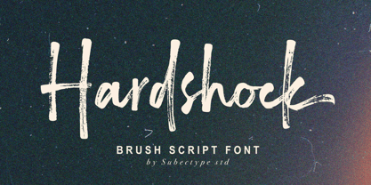 Hardshock Font Poster 1