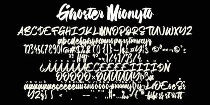 Ghoster Mionyto Font Poster 6