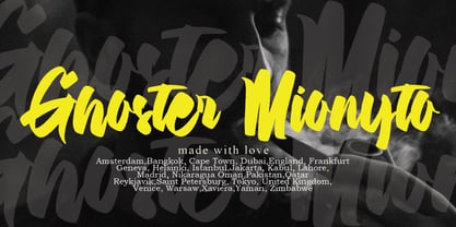 Ghoster Mionyto Font Poster 1