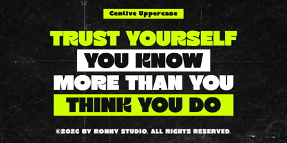 Centive Font Poster 3