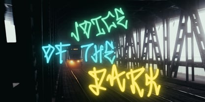 Skulk Stroke Font Poster 3