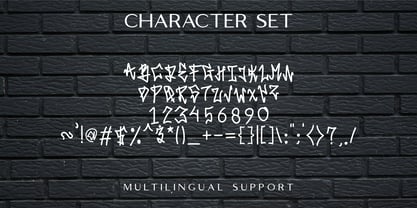 Skulk Stroke Font Poster 8