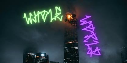 Skulk Stroke Font Poster 5