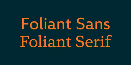 Foliant Serif Font Poster 12