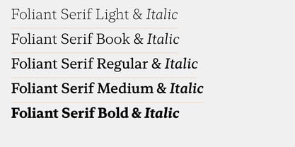Foliant Serif Font Poster 7