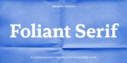 Foliant Serif Font Poster 1