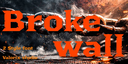 Brokewall Font Poster 1