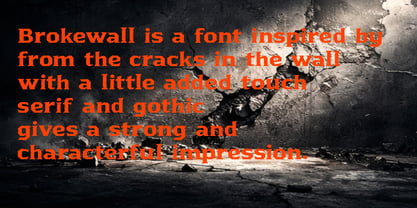 Brokewall Font Poster 2