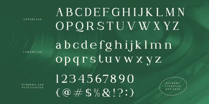 Gilmere Font Poster 2