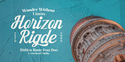 Hidden Route Font Poster 9
