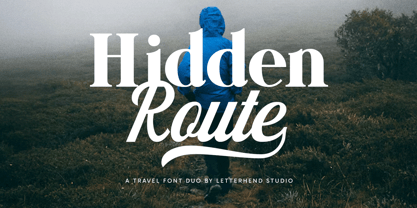 Hidden Route Font Poster 1