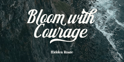 Hidden Route Font Poster 8