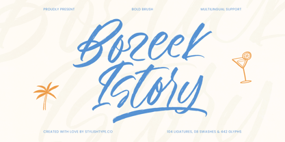 Bozeek Istory Font Poster 1