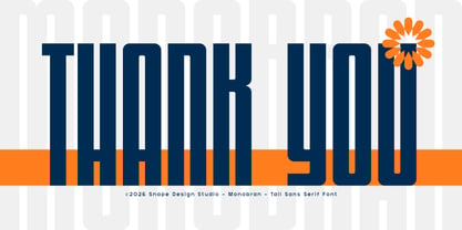 Monobran Font Poster 12