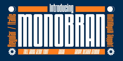 Monobran Font Poster 1