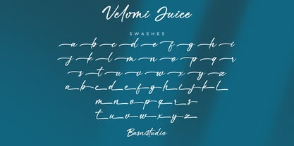 Velomi Juice Font Poster 11