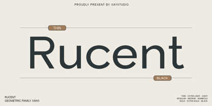 Rucent Font Poster 14