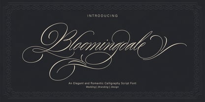 Bloomingdale Font Poster 1