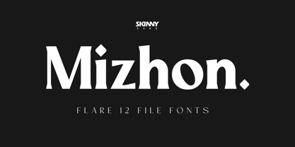 Mizhon Flare Font Poster 1