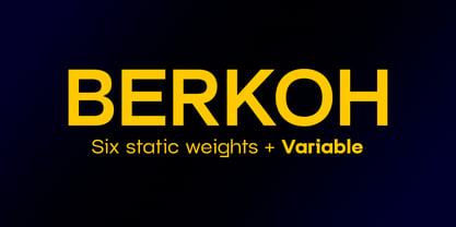 Berkoh Font Poster 1