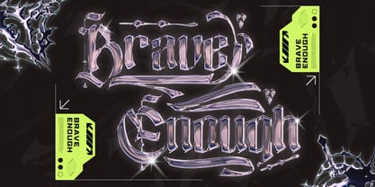 Blime Blackletter Font Poster 3