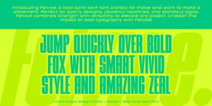 Felvice Font Poster 2
