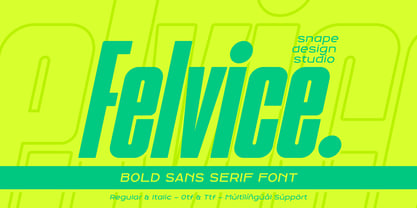 Felvice Font Poster 1