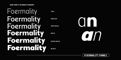 Foermality Sans Variable Font Poster 2