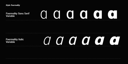 Foermality Sans Variable Font Poster 3