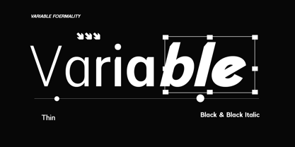 Foermality Sans Variable Font Poster 7